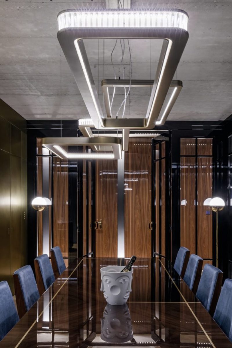 Lampa sufitowa Art Deco, jadalnia