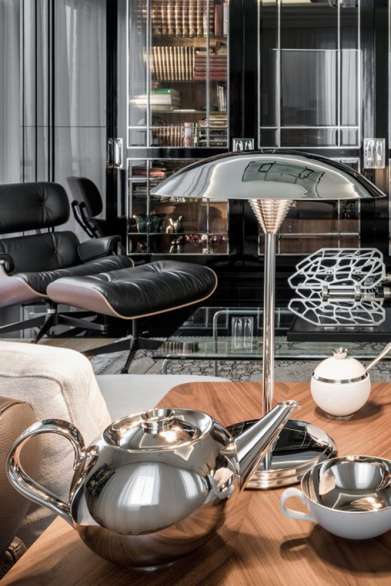 Lampa biurkowa stołowa art deco ZELDA wnętrze