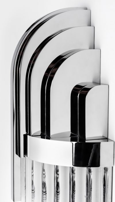 Broadway kinkiet lampa ścienna Art Deco detal chrom Broadway kinkiet lampa ścienna Art Deco detal chrom