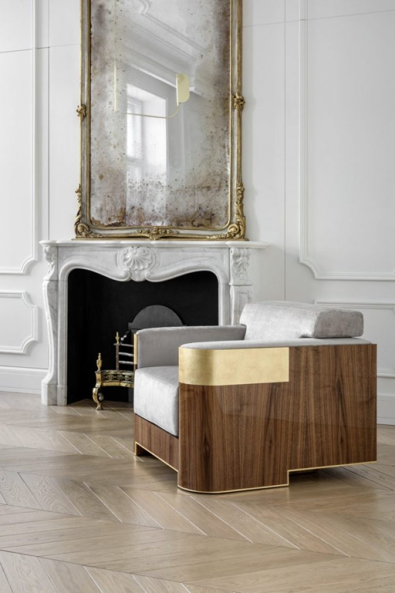 Fotel Art Deco Collection I we wnętrzu